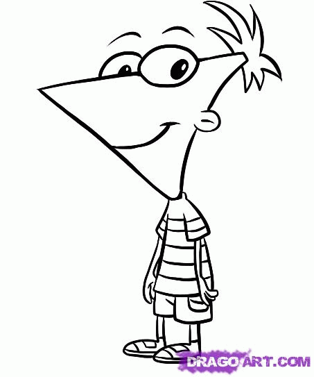 Fineasz i Ferb kolorowanki
